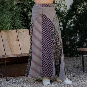 "Artsy Dreamer" Vintage Vibe Maxi Skirt